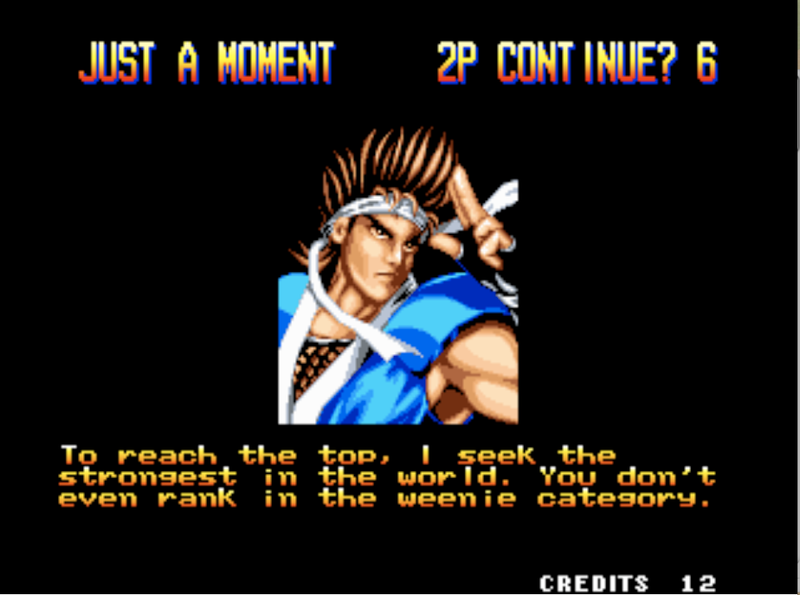 Illustration for article titled The Best Part of Fighting Games? The Stupid Quotes.